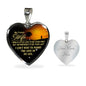 Lovely To My Love - My Future Wife - Love Of My Life - Wife Heart Pendant Necklace - Gold Plated Chain 20 Inch Happy Birthday, Xmas Gifts, Anniversary Woman Luxury dog tag