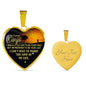 Lovely To My Love - My Future Wife - Love Of My Life - Wife Heart Pendant Necklace - Gold Plated Chain 20 Inch Happy Birthday, Xmas Gifts, Anniversary Woman Luxury dog tag