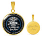 Mother & Son Necklace - I wish you the Strength to Face Challenges Circle Neckla