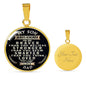 Father and Son Necklace -Stronger, Braver, Smarter - My Son Necklace Love Dad Ci