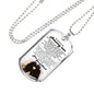 Dear Amazing Man Dog Tag Military Ball Chain - I Love You Quotes Pendant Necklac