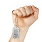 Customize Engraving - Son Dog Tag Necklace From Dad - Personalized Gifts for Son