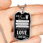 Father Son Pendant Necklace From Dad Christmas Gifts, Birthday Gift Ideas for Bo