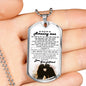 Dear Amazing Man Dog Tag Military Ball Chain - I Love You Quotes Pendant Necklac