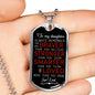 To My Son Necklace Dog Tag Love Dad Christmas Gifts, Birthday Gift Ideas for Boys Luxury Dog Tag Gold & Silver fa-so-01