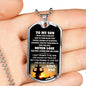 Personalized Engraving To My Son Necklace Dog Tag From Dad Christmas Gifts, Birt