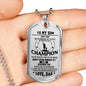 Father and Son Jewelry From Parents Birthday Gifts, Christmas Gifts Luxury Dog