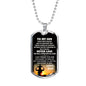 Personalized Engraving To My Son Necklace Dog Tag From Dad Christmas Gifts, Birt