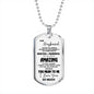 Husband and Wife Dog Tag Jewelry - To My Husband Dog tag Necklace Chain