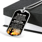 Personalized Engraving To My Son Necklace Dog Tag From Dad Christmas Gifts, Birt