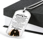 Dear Amazing Man Dog Tag Military Ball Chain - I Love You Quotes Pendant Necklac