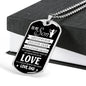 Father Son Pendant Necklace From Dad Christmas Gifts, Birthday Gift Ideas for Bo
