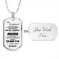 Husband and Wife Dog Tag Jewelry - To My Husband Dog tag Necklace Chain