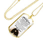 Dear Amazing Man Dog Tag Military Ball Chain - I Love You Quotes Pendant Necklac