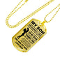 I Love My Son Quotes Dog tag From Mother - You are my Son Love Mum Necklace