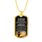 Personalized Engraving To My Son Necklace Dog Tag From Dad Christmas Gifts, Birt