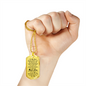 Customize Engraving - Son Dog Tag Necklace From Dad - Personalized Gifts for Son