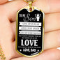 Father Son Pendant Necklace From Dad Christmas Gifts, Birthday Gift Ideas for Bo