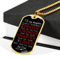 To My Son Necklace Dog Tag Love Dad Christmas Gifts, Birthday Gift Ideas for Boys Luxury Dog Tag Gold & Silver fa-so-01