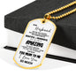 Husband and Wife Dog Tag Jewelry - To My Husband Dog tag Necklace Chain