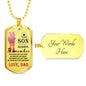 Father Son Heart Necklace From Dad Birthday Gifts, Christmas Gift Idea for Kids