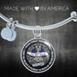 Silver, Gold Bangle Bracelet Mjolnir Viking To My Son Love Dad - Custom Engrave