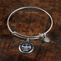 Silver, Gold Bangle Bracelet Mjolnir Viking To My Son Love Dad - Custom Engrave