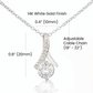 To My Daughter Necklace From Mom & Dad – Heartfelt Gift with Loving Message, Perfect for Birthday, Christmas, Graduation, and Special Milestones