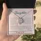 To My Beautiful Daughter Necklace from Mom – Perfect Gift for Birthday, Christmas, and Graduation – Special Gifts for Stepdaughter from Stepmom & Stepdad