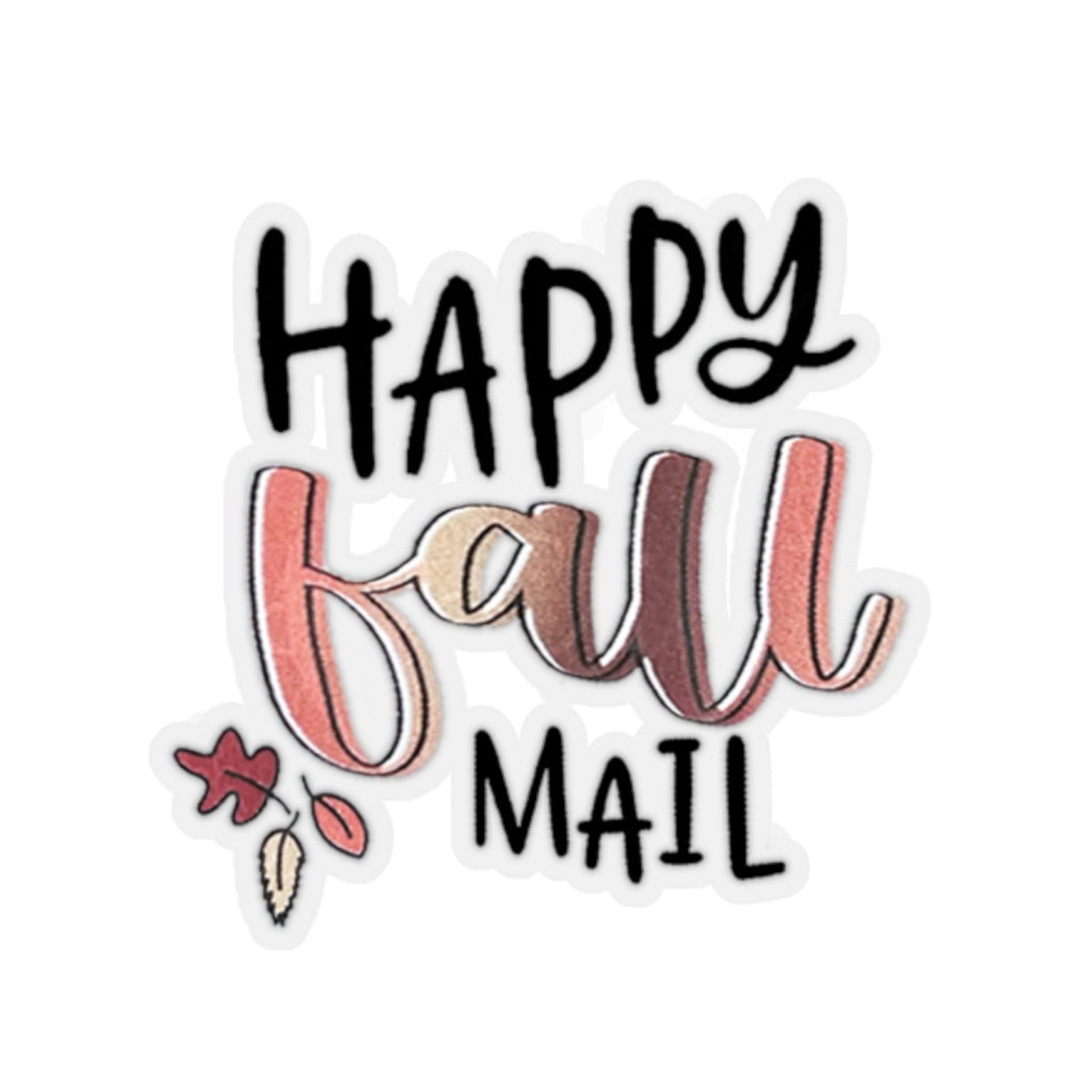 Happy Fall Mail Sticker, Fall Sticker, Autumn Sticker, Falling Leaves, Small Business, Small Shop, Thank You Sticker, Packaging, Shipping