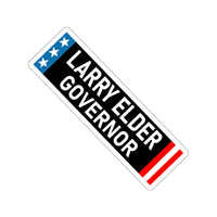 Thumbnail for Vote Larry Elder California Governor Bumper Sticker, Black Conservative Bubble Free Stickers, Gavin Newsom Recall Election, CA Governor Election Stickers, Black Background