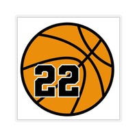 Thumbnail for Molomon Basketball Player Favorite Lucky Number #22 Sticker