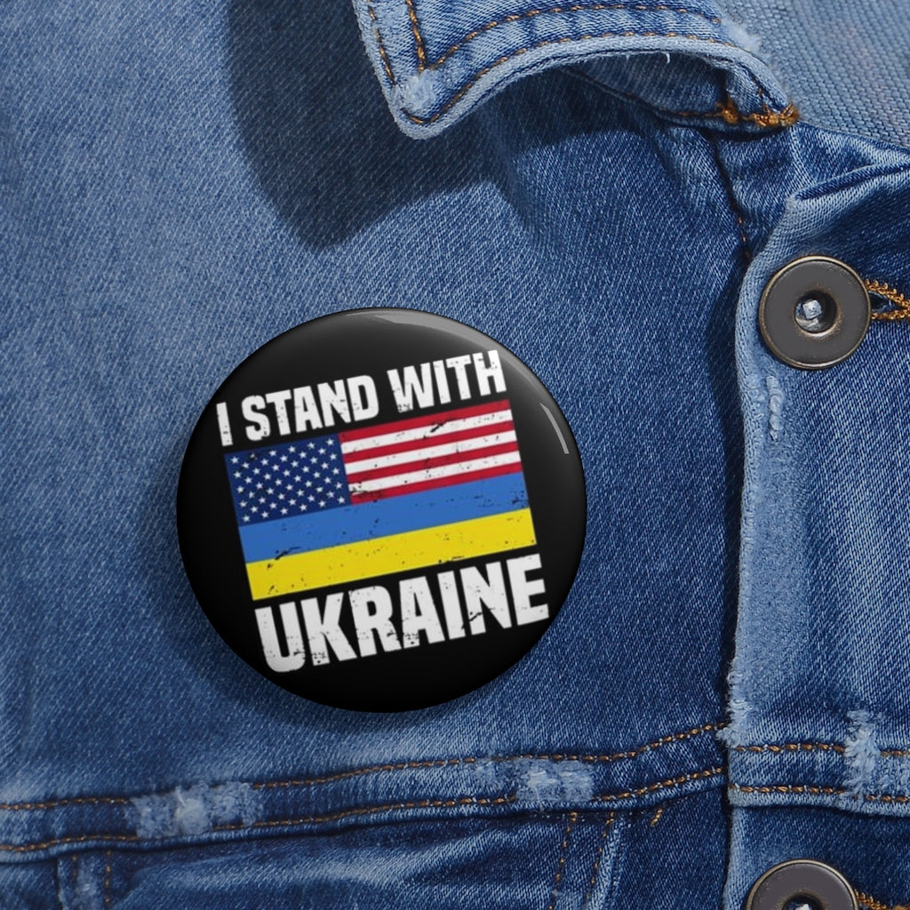 i stand with ukraine Pin Buttons
