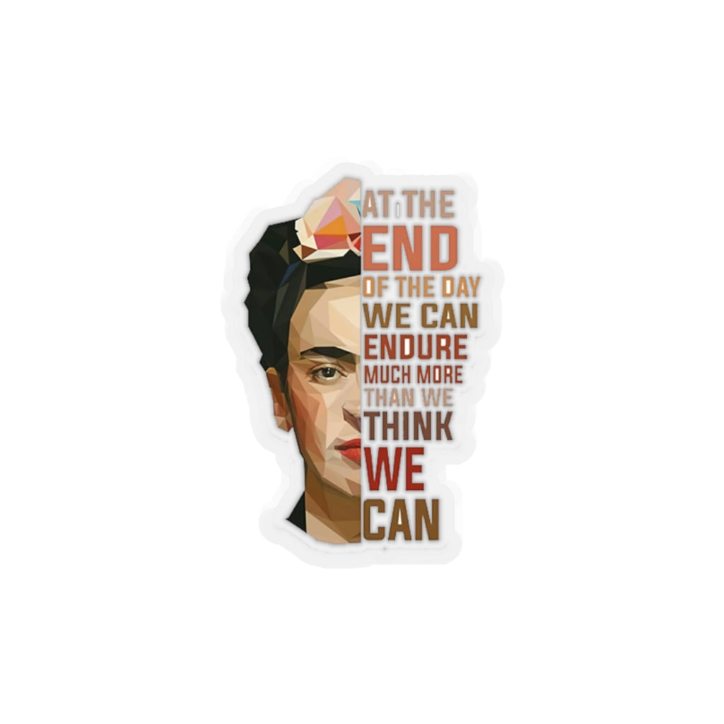 Frida Kahlo Quote Sticker, Feminist Sticker, Frida Sticker, Frida Kiss Cut Stickers Baby Stickers Boyfriend, Girlfriend, Friend Stickers Sticker for Laptop Decal Wall Stic - Cut Stickers
