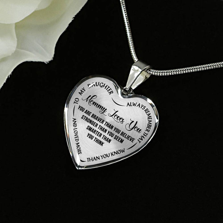 MOTHER DAUGHTER NECKLACE STERLING SILVER FLORAL HEART PENDANT WITH APP –  THE MOONFLOWER STUDIO