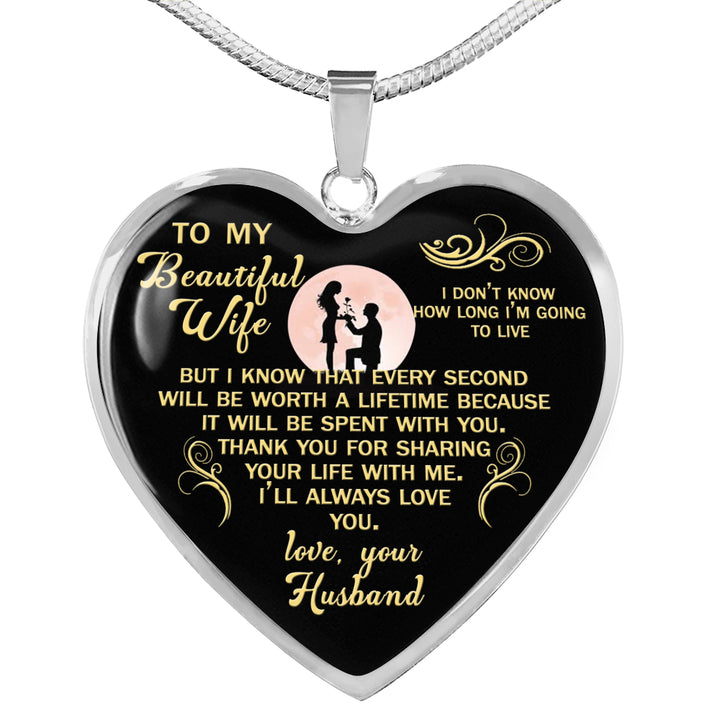 Better Nights - To My Wife Necklace - From Husband - Christmas Gifts, –  Liliana and Liam