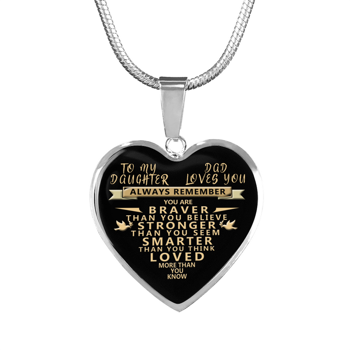 Custom father daughter necklace shop