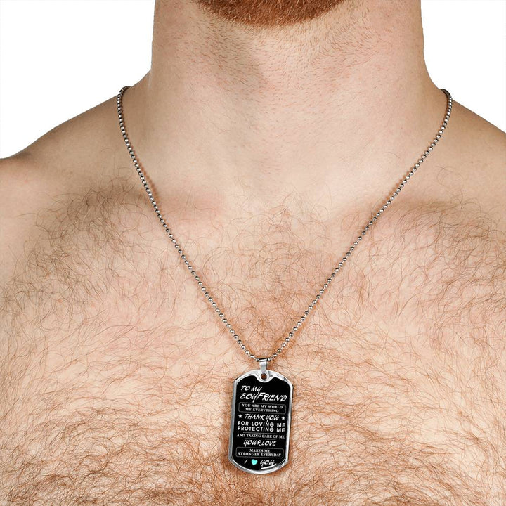 To my discount boyfriend dog tag