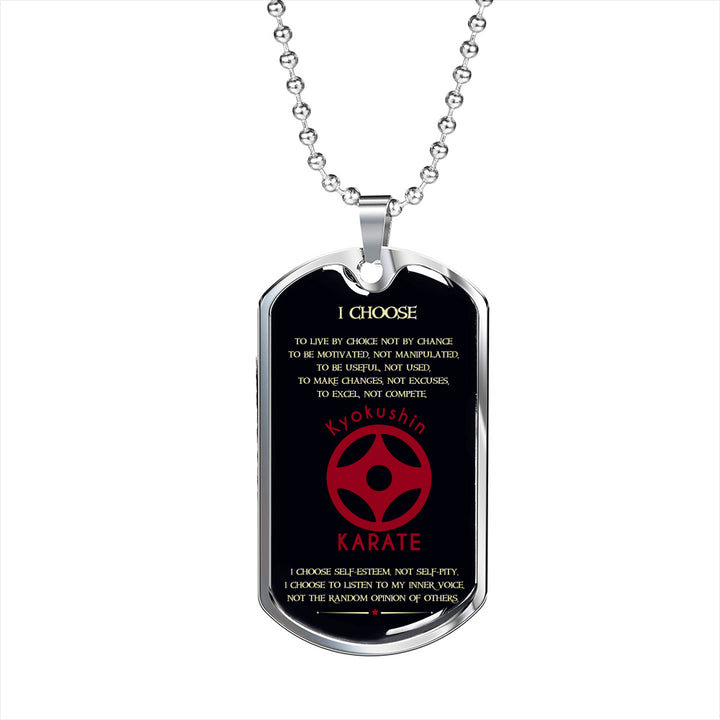 Customized Karate I Choose English Kyokushin Karate Black Perf AZ Family Gifts