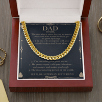 Thumbnail for To My Dad Necklace, Gift For Dad From Daughter, Dad Birthday, Anniversary Gift