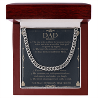 Thumbnail for To My Dad Necklace, Gift For Dad From Daughter, Dad Birthday, Anniversary Gift