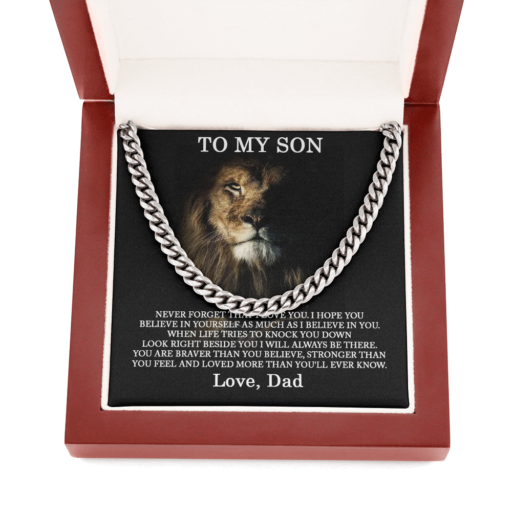 to my son necklace from dad, you have given me so many reasons to be proud of the man you have become cuban link chain necklace