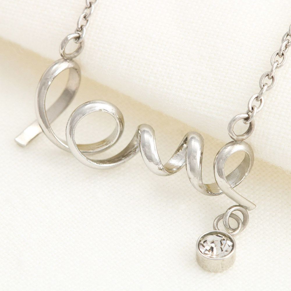 To My wife 3d Necklace