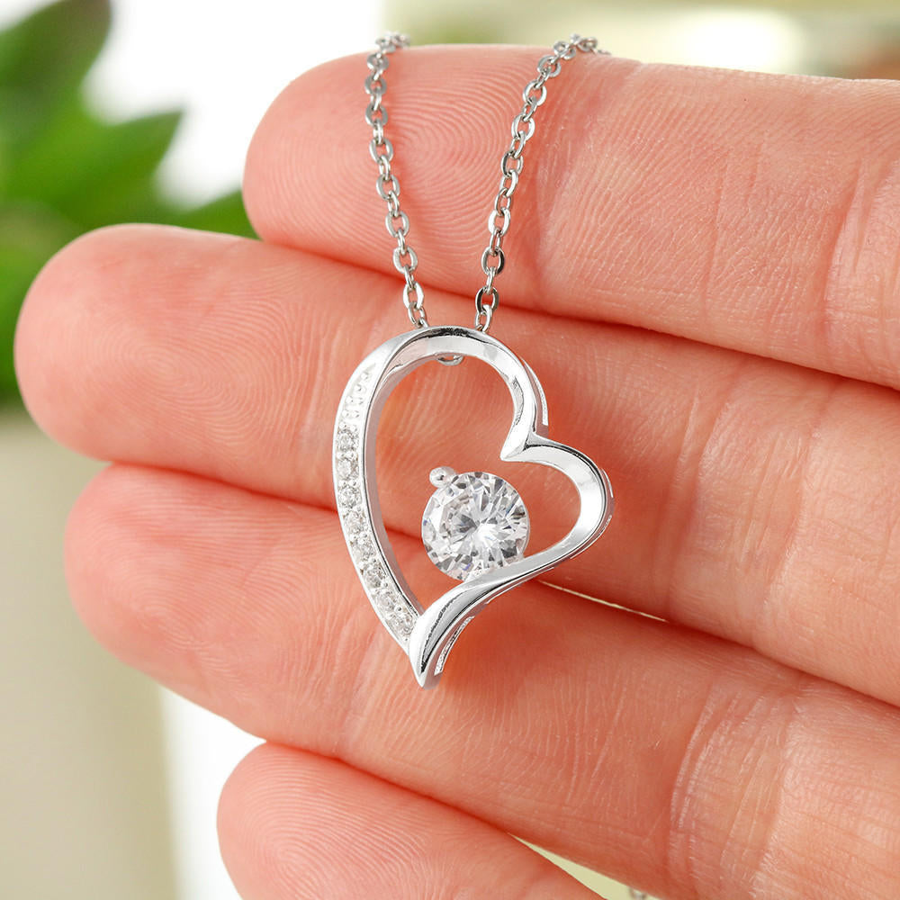 On Cloud Nine Gifts To My Future Wife Heart Necklace with Message Card and Gift Box. Girlfriend, Fiance and Couple Gift