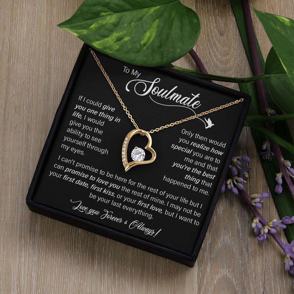 Ribbon Necklace To My Soulmate - Necklace Birthday Gift for Girlfriend –  4Lovebirds