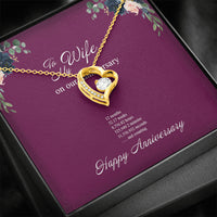 Thumbnail for Molomon Inspirational 1 Year for Wife, Wife Anniversary Necklace, First Year Anniversary, One Year Marriage Anniversary