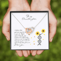 Thumbnail for custom Interlocked Heart Necklace To My Granddaughter Keep Me In Your Heart, Gifts For Granddaughter From Grandmother, granddaughter Birthday, Gifts for girl, Gifts for her, Gifts for woman Birthday