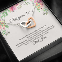 Thumbnail for Molomon Meaningful Quote Bible Verse Gift, Philippians Jewelry, Be Anxious for Nothing Necklace Gift, Philippians 4:6-7, Encouraging Gift, Christian Gift, Gospel On Christmas, Anniversary