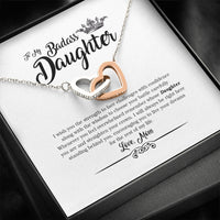 Thumbnail for To My Badass Daughter - Birthday Gift For Daughter From Mom, Daughter Necklace from Mom, Daughter Birthday Jewelry