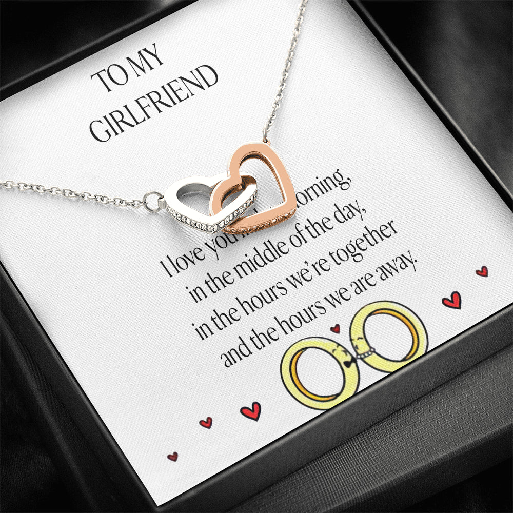 2pcs Couple Necklace Love Heart Girlfriend Boyfriend Lovers Pendant Necklace  | eBay